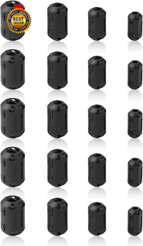 Ferrite ring core - ring, black